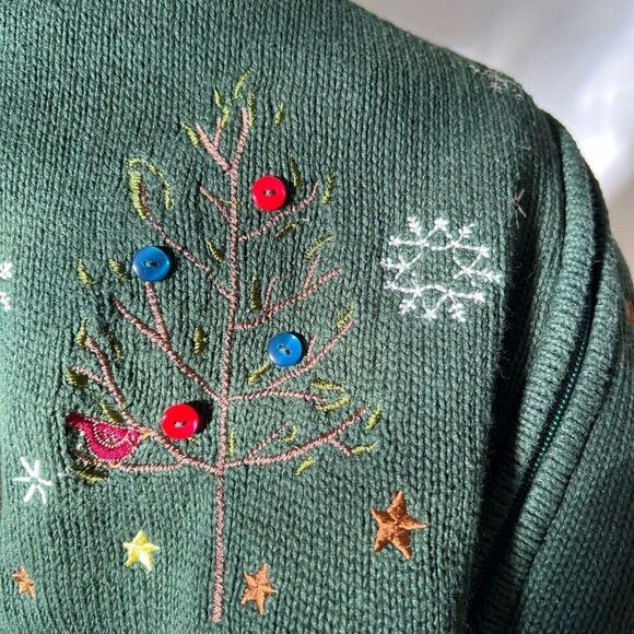 Christopher & Banks Embellished Christmas Cardigan - Picture 9 of 9